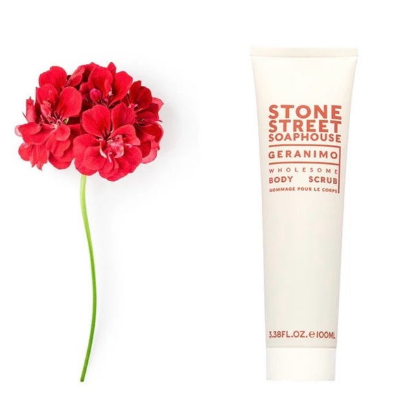 🌺BRAND NEW🌺 STONE STREET SOAPHOUSE Geranimo Wholesome Body Scrub 3.38 fl oz - Picture 4 of 7
